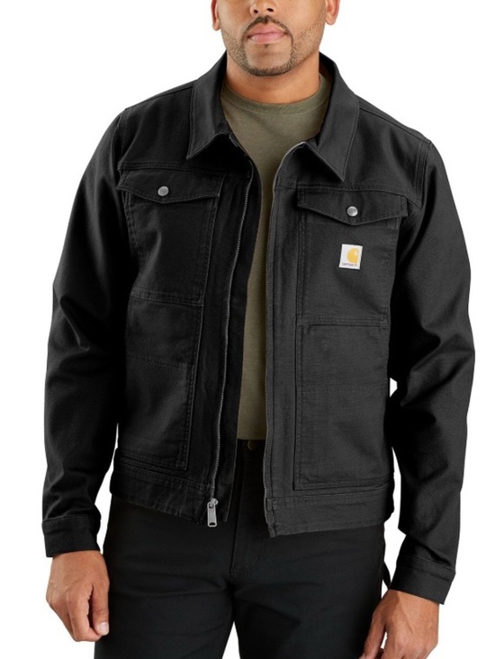 Carhartt Other - Carhartt Berwick Jacket Large Black Rugged Flex Canvas Duck Utility OJ5748-M